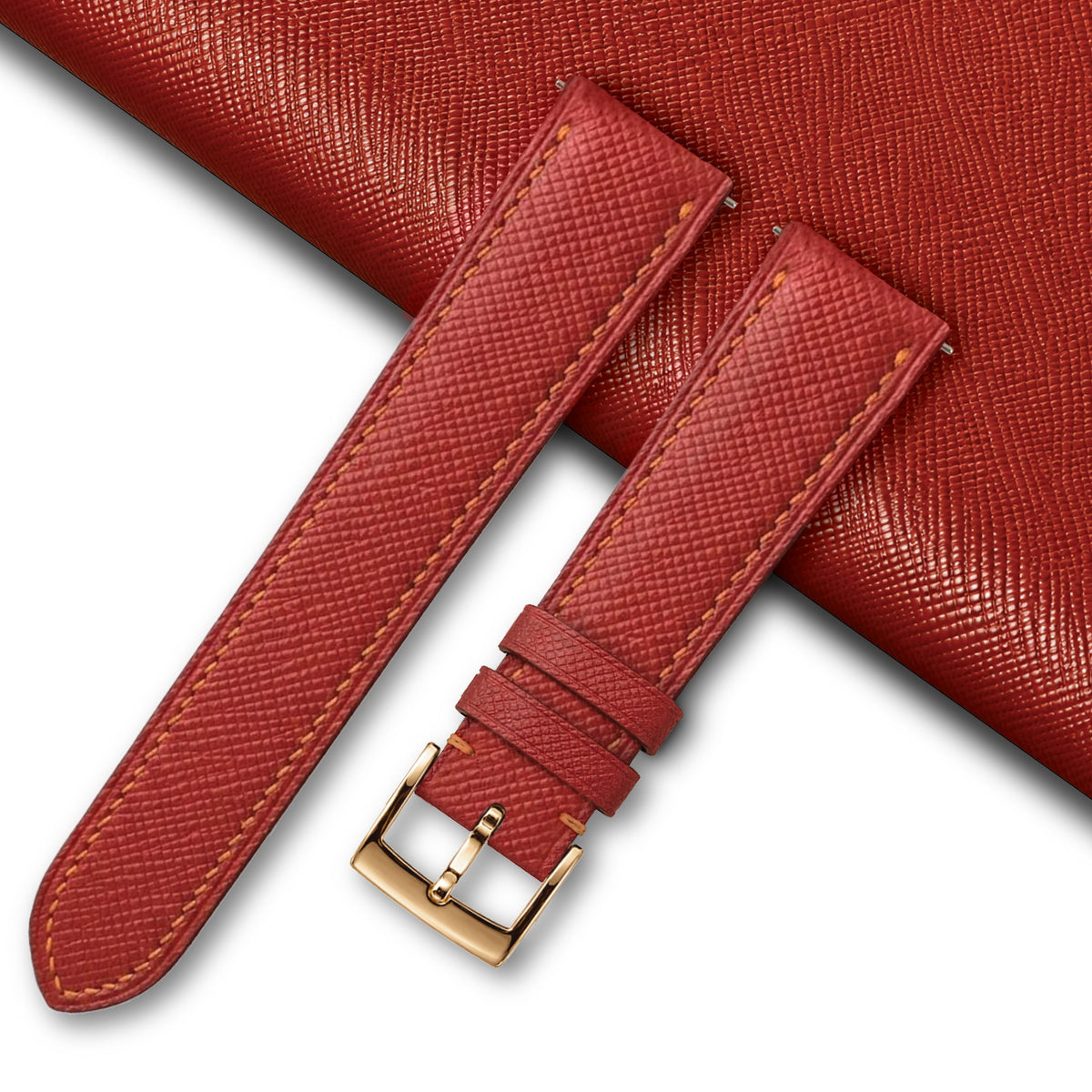 Saffiano Calf Leather Watch Strap